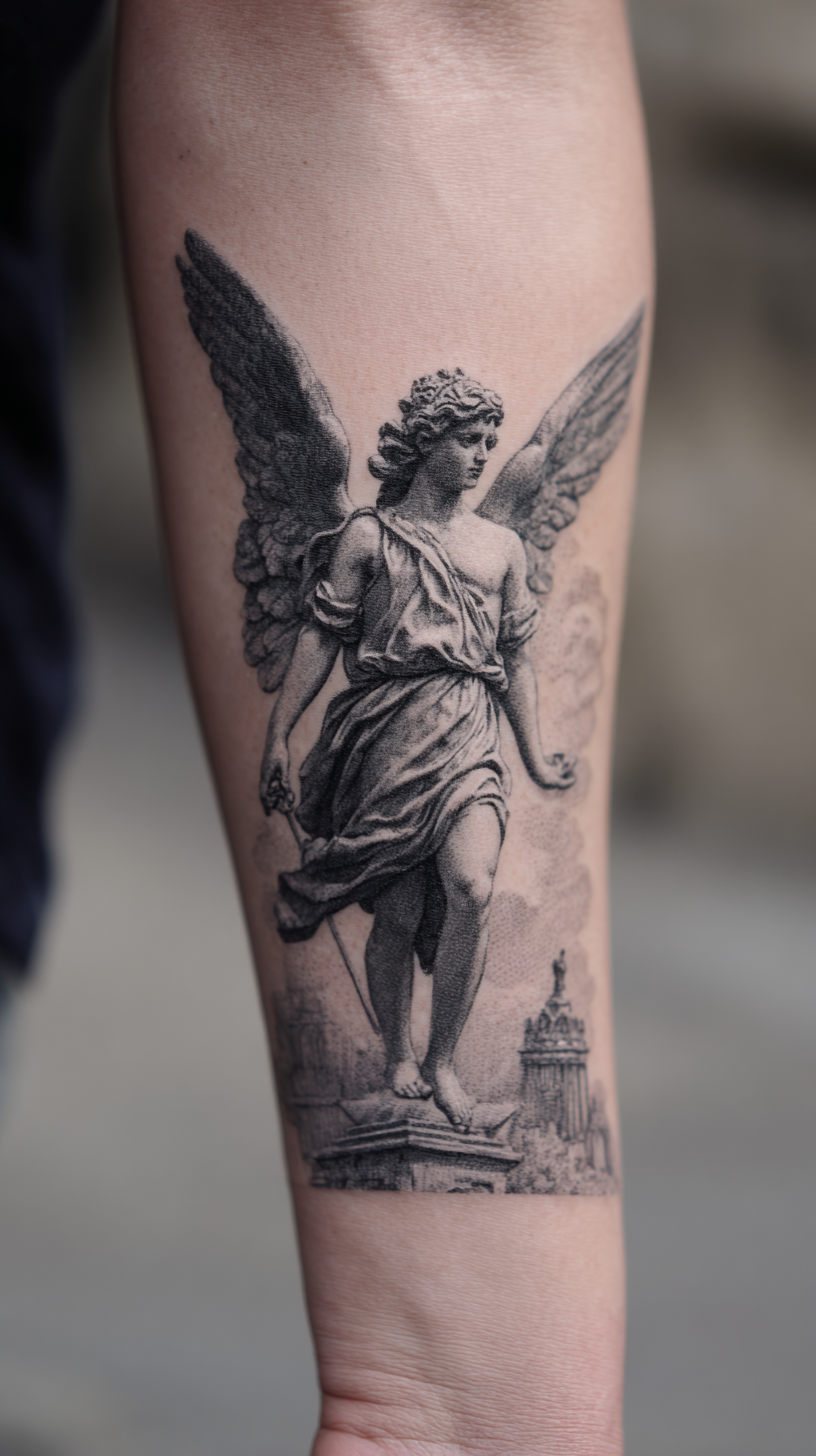 Guardian Angel Tattoo Designs: Protection in Permanent Form