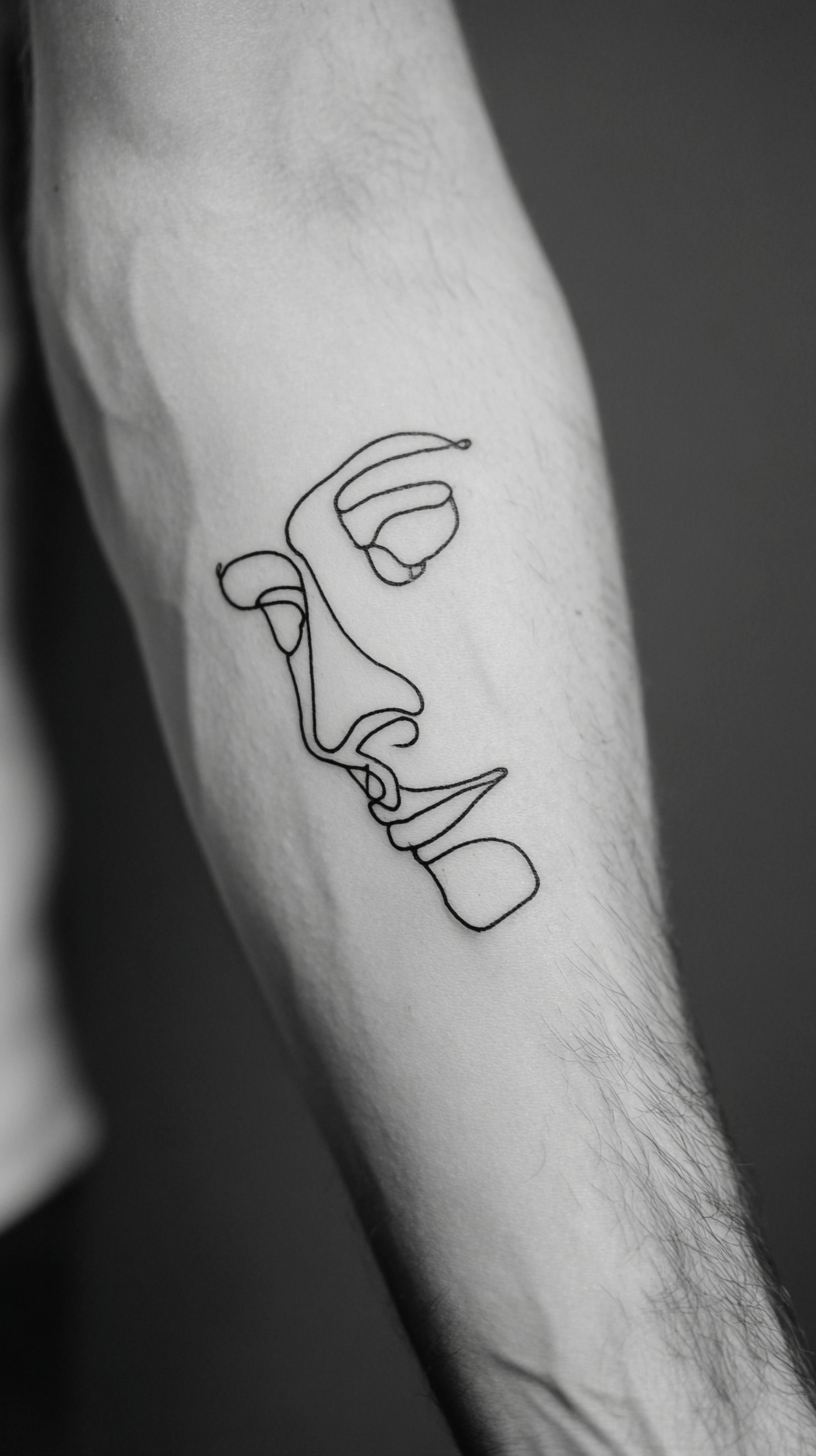 Single-Line Face Profiles