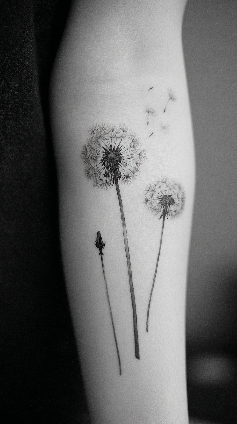 Delicate Wildflower Tattoo Inspirations