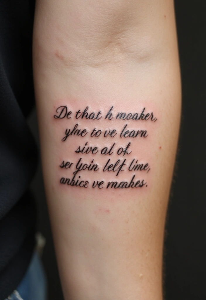21+ Small Tattoo Ideas With Meaning That Will Inspire You - 17. Inspirational Quote Marks