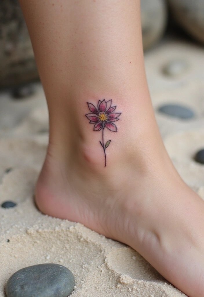 21+ Small Tattoo Ideas With Meaning That Will Inspire You - 4. Sweet Little Flower