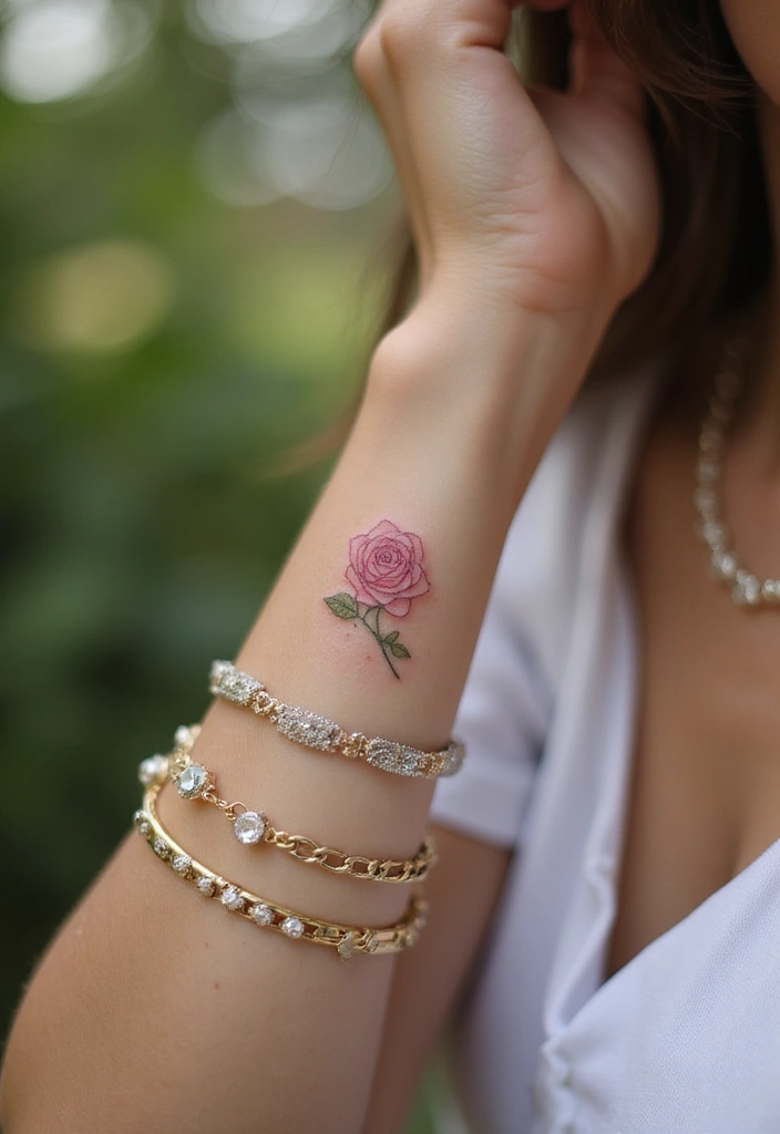 22+ Small Tattoo Ideas For Women: Cute & Meaningful Designs - 1. Tiny Rosebud