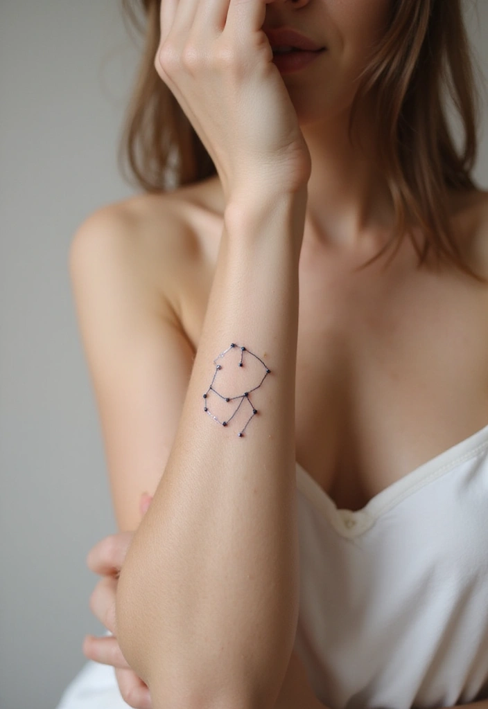 22+ Small Tattoo Ideas For Women: Cute & Meaningful Designs - 18. Tiny Constellation