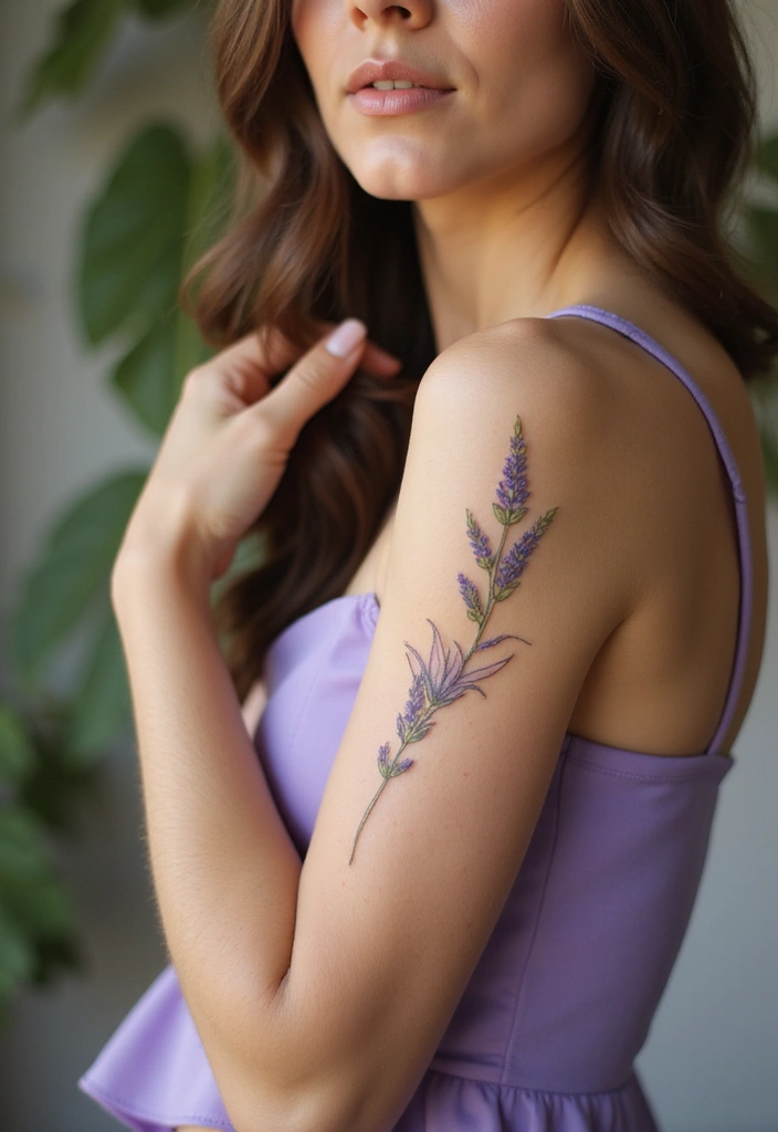 22+ Small Tattoo Ideas For Women: Cute & Meaningful Designs - 3. Lavender Sprig
