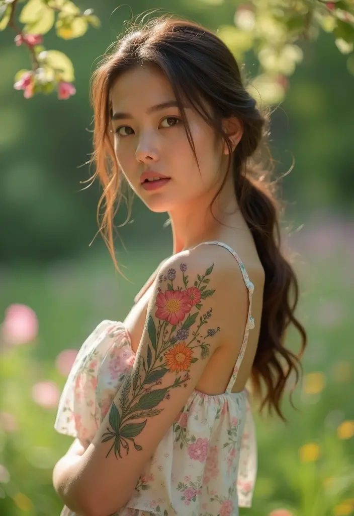 22+ Small Tattoo Ideas For Women: Cute & Meaningful Designs - 8. Whimsical Wildflower