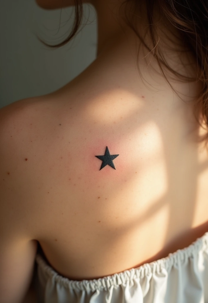23+ Small Tattoo Ideas Meaningful For Your Next Ink - 10. Minimalist Star