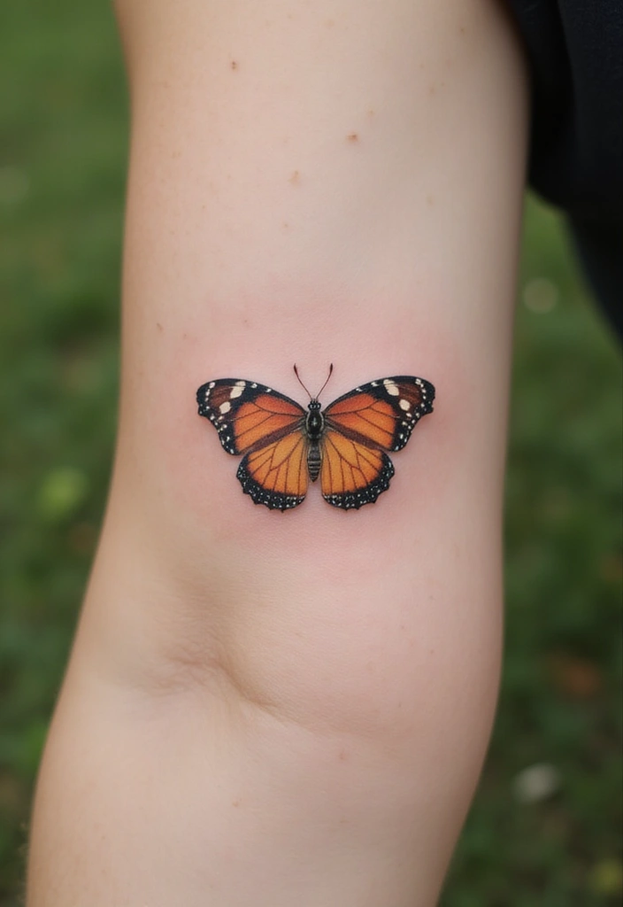 23+ Small Tattoo Ideas Meaningful For Your Next Ink - 4. Simple Butterfly