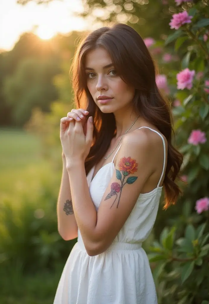 24+ Small Tattoo Ideas Women Love In 2025 - 24. Minimalist Zinnia