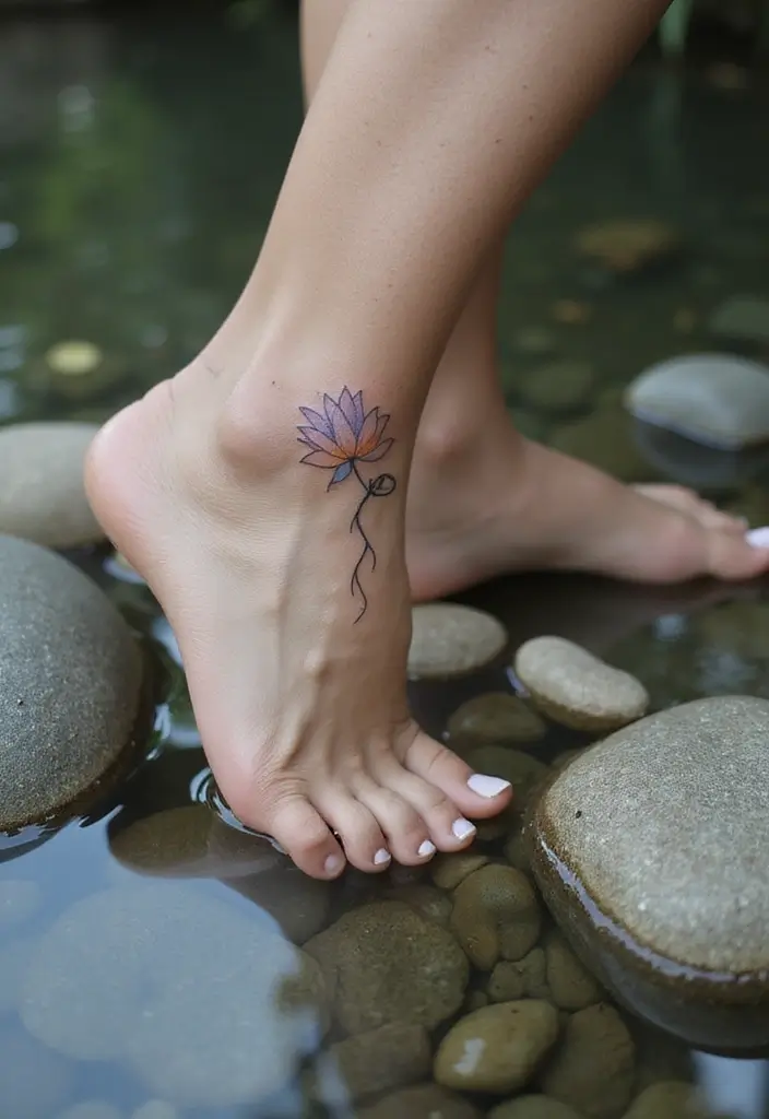 24+ Small Tattoo Ideas Women Love In 2025 - 3. Minimalist Lotus