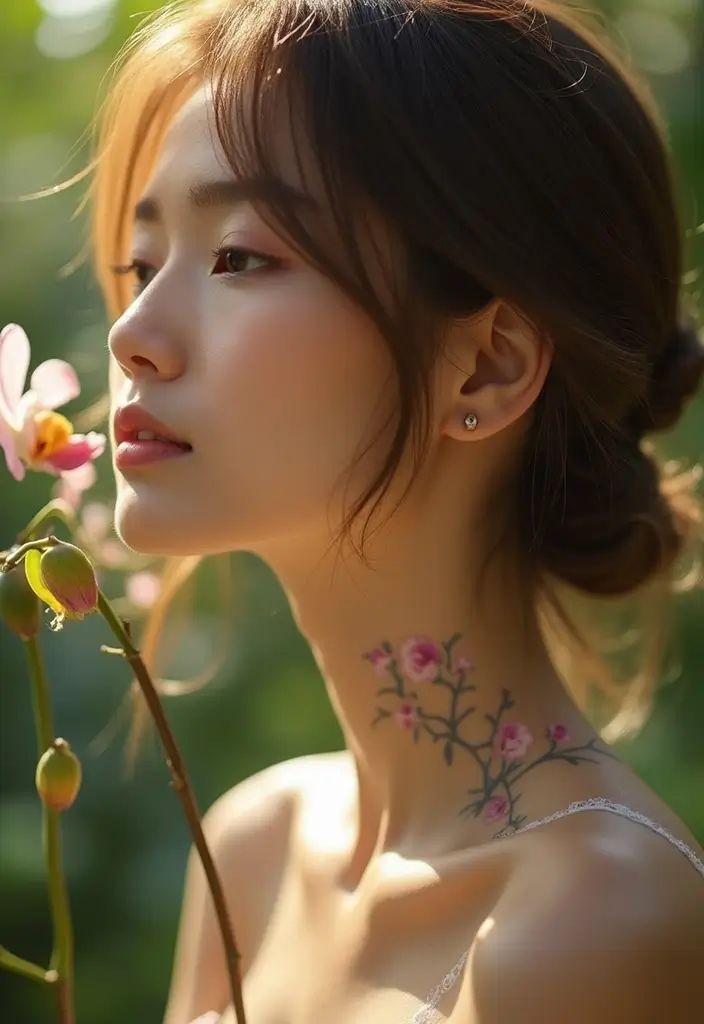 24+ Small Tattoo Ideas Women Love In 2025 - 9. Minimalist Orchid