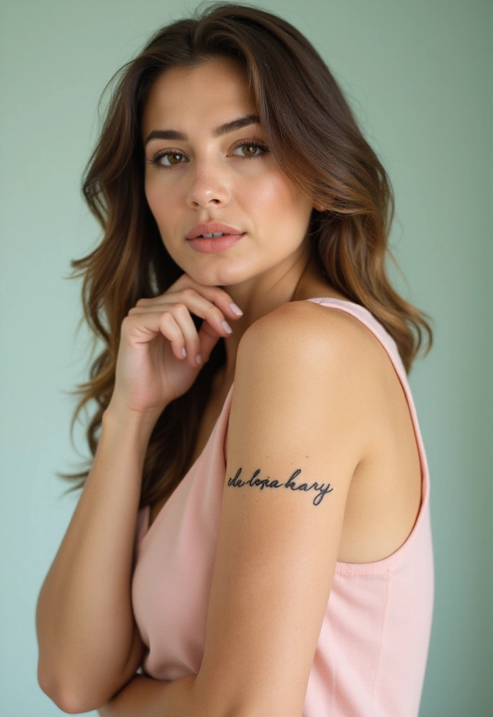 25+ Small Tattoo Ideas For Women: Simple Arm Placement - 21. Simple Quote