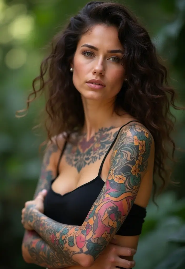 26+ Tattoos For Women Arm: Unique & Stylish Choices - 11. Abstract Designs