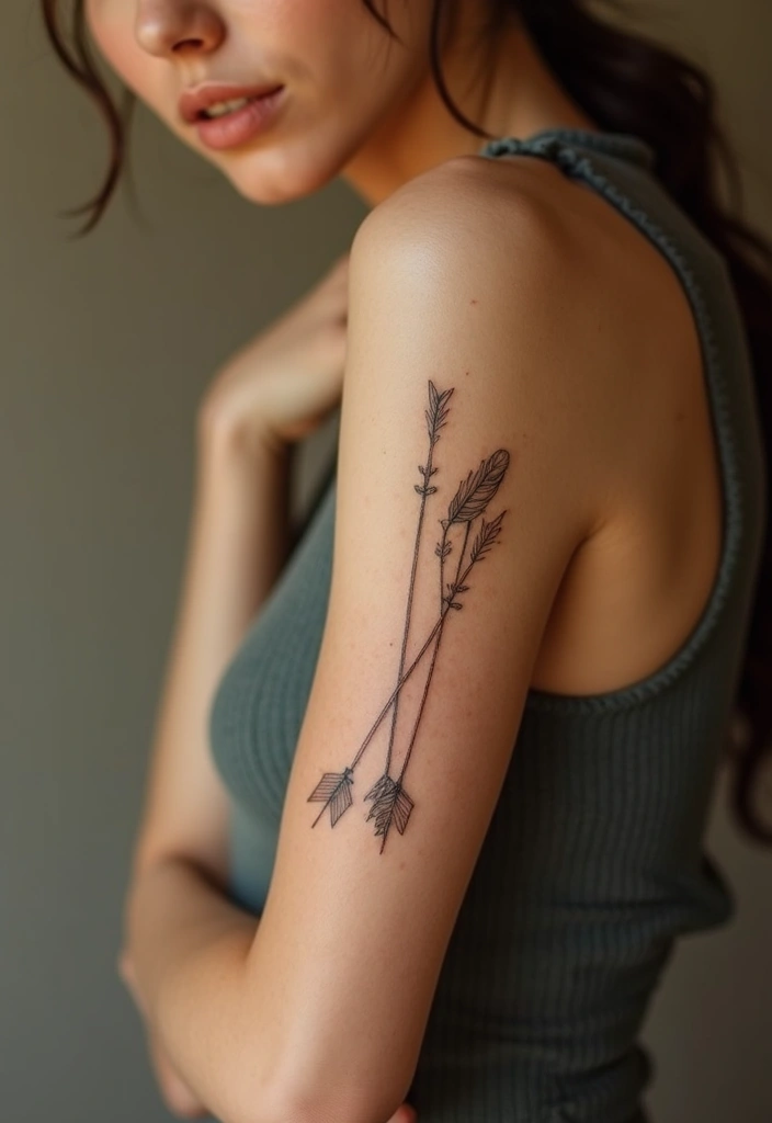 26+ Tattoos For Women Arm: Unique & Stylish Choices - 16. Simple Arrow Designs