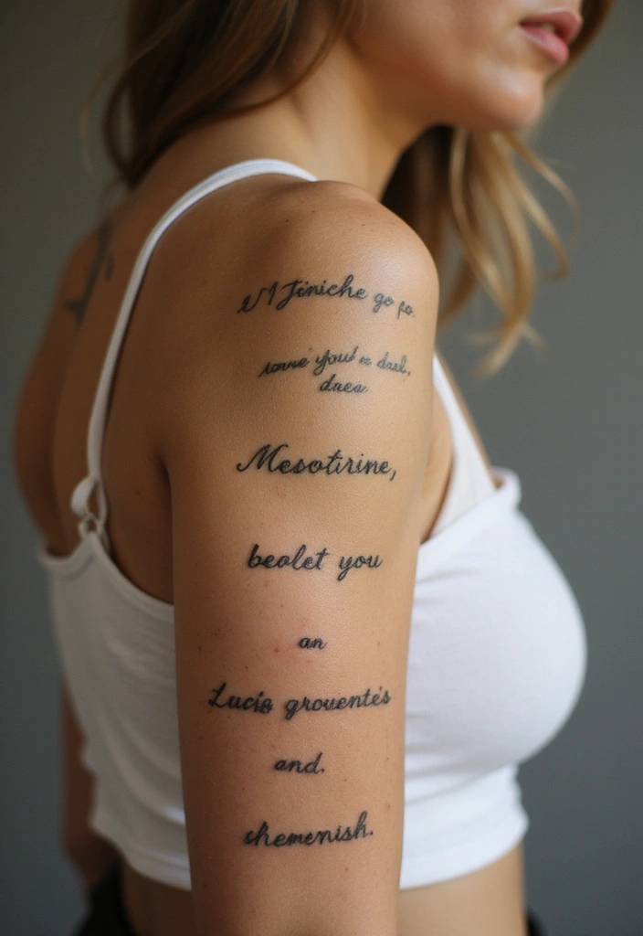 26+ Tattoos For Women Arm: Unique & Stylish Choices - 3. Simplistic Word Tattoos