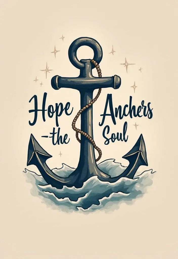 27+ Quote Tattoos For Women: Words That Empower & Inspire - 14. 'Hope Anchors the Soul'