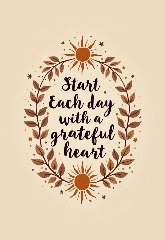 27+ Quote Tattoos For Women: Words That Empower & Inspire - 20. 'Start Each Day with a Grateful Heart'