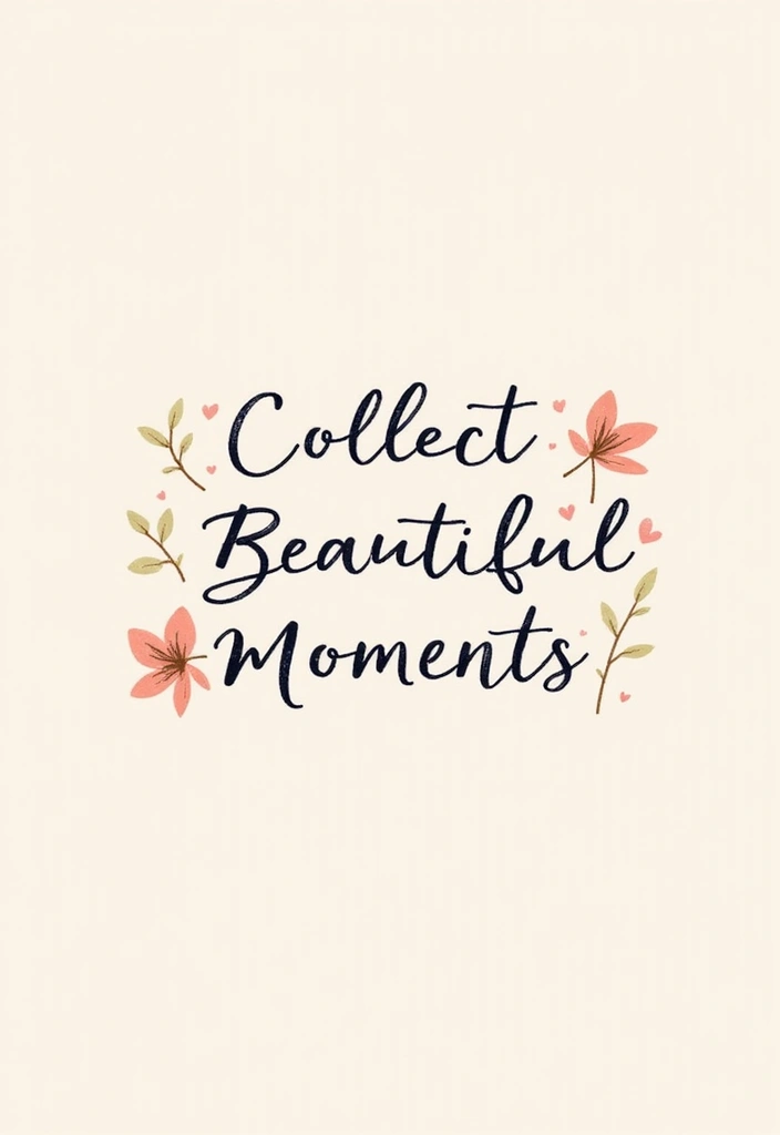 27+ Quote Tattoos For Women: Words That Empower & Inspire - 4. 'Collect Beautiful Moments'