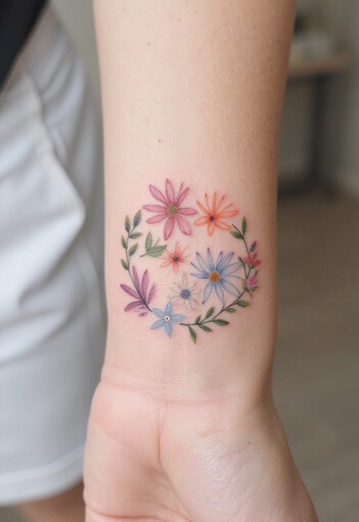 30+ Tattoos For Women Flowers: Feminine & Beautiful Floral Designs - 15. Tiny Floral Tattoos