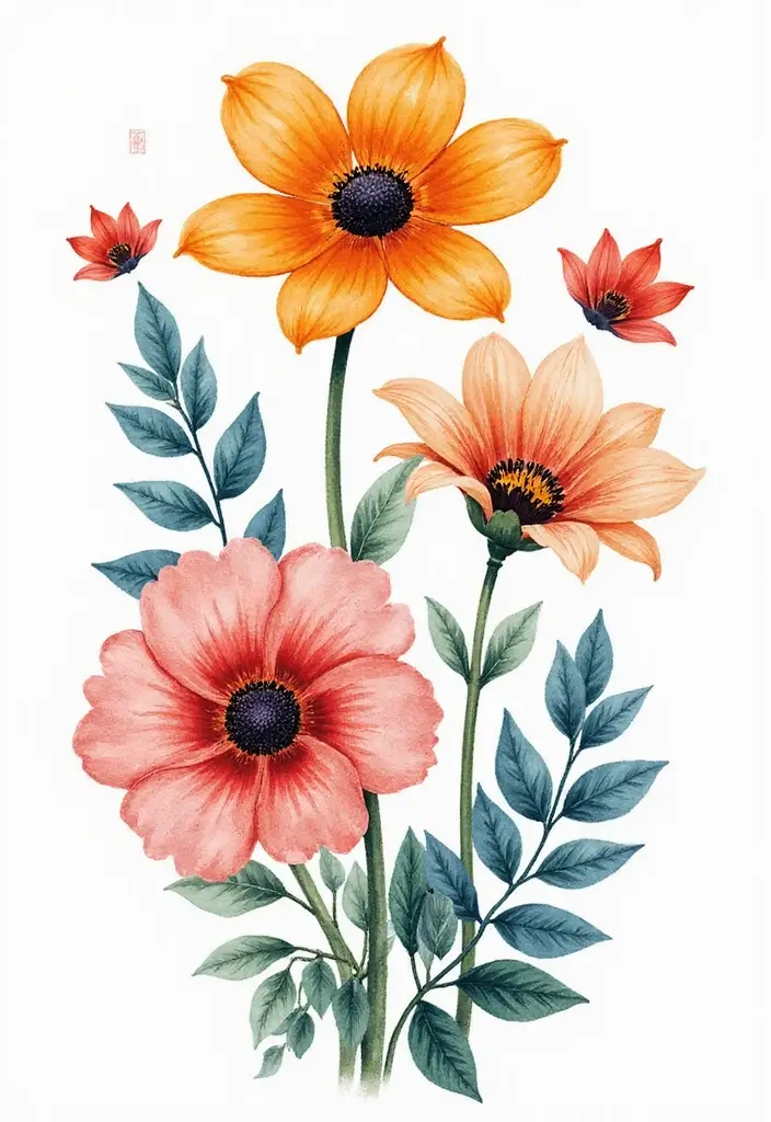 30+ Tattoos For Women Flowers: Feminine & Beautiful Floral Designs - 18. Whimsical Floral Art