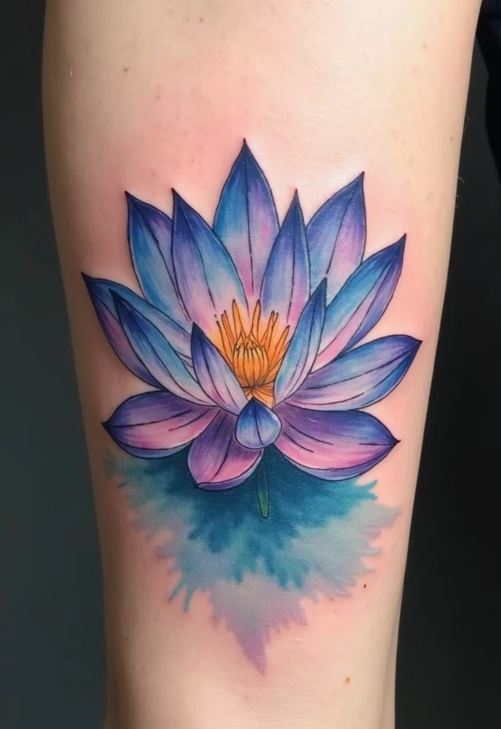 30+ Tattoos For Women Flowers: Feminine & Beautiful Floral Designs - 6. Lotus Flower Symbolism