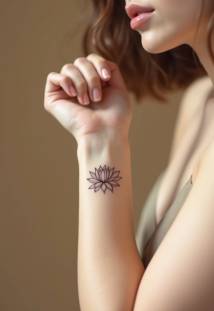33+ Tattoos For Women Meaningful: Ideas With Deep Symbolism - 1. The Lotus Flower