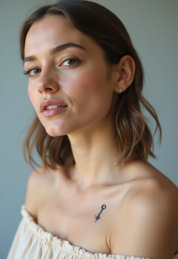 33+ Tattoos For Women Meaningful: Ideas With Deep Symbolism - 21. Keyhole