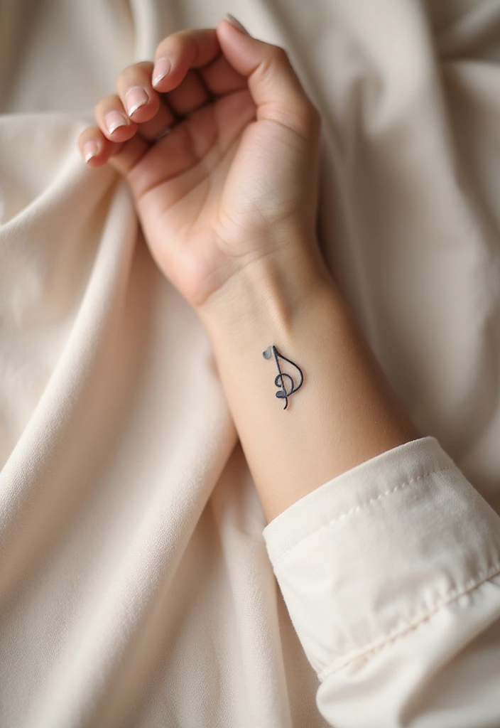 33+ Tattoos For Women Meaningful: Ideas With Deep Symbolism - 22. Music Note