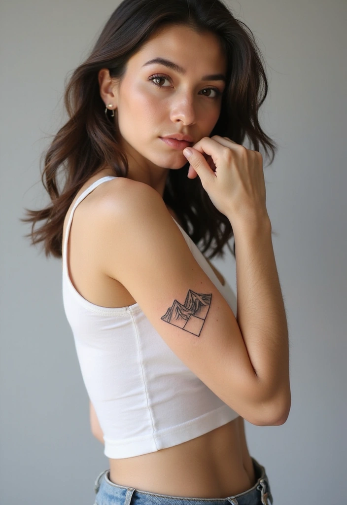 33+ Tattoos For Women Meaningful: Ideas With Deep Symbolism - 28. Mountain Range
