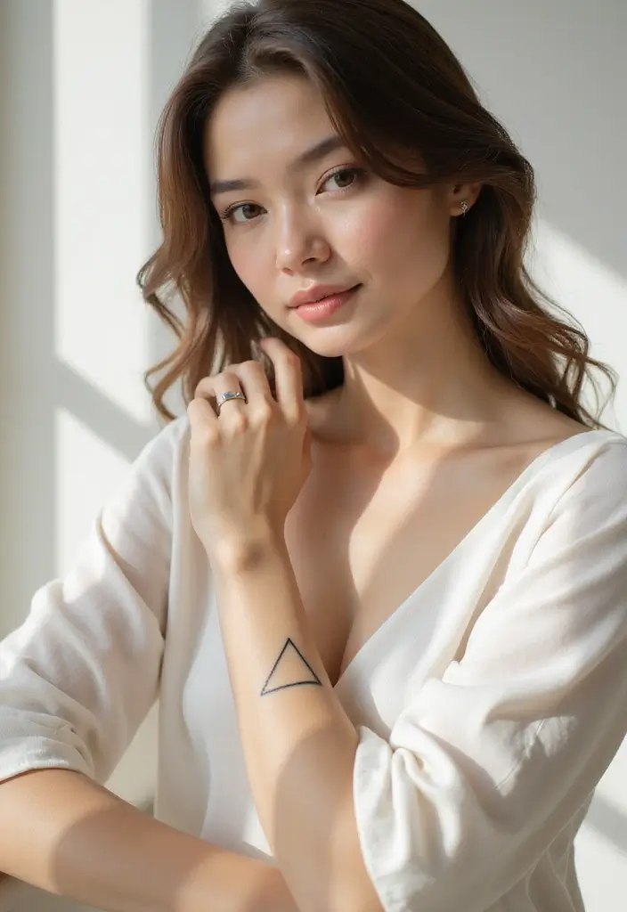 33+ Tattoos For Women Meaningful: Ideas With Deep Symbolism - 4. Geometric Shapes