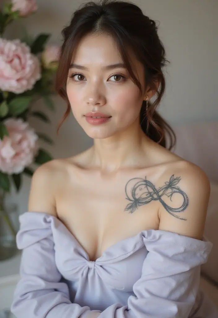 35+ Shoulder Tattoo Ideas For Women: Elegant & Chic Choices - 24. Infinity Symbols