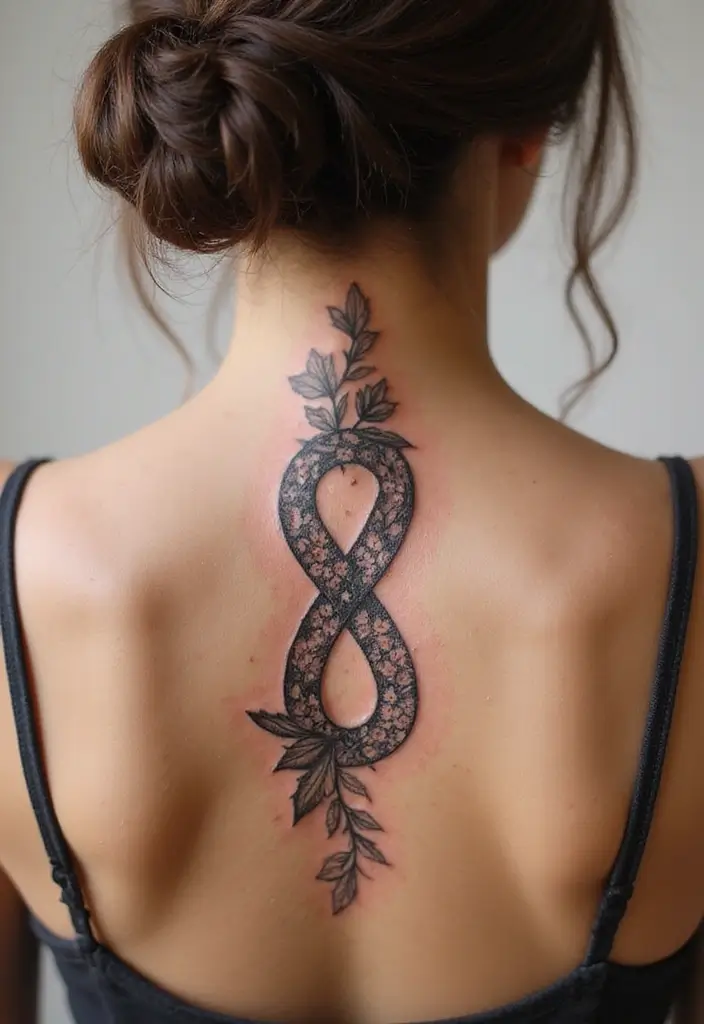 38+ Spine Tattoos For Women Unique: Standout Designs For Your Back - 11. Infinity Symbol