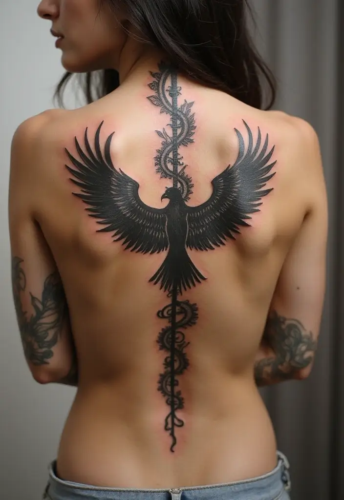 38+ Spine Tattoos For Women Unique: Standout Designs For Your Back - 8. Animal Motifs