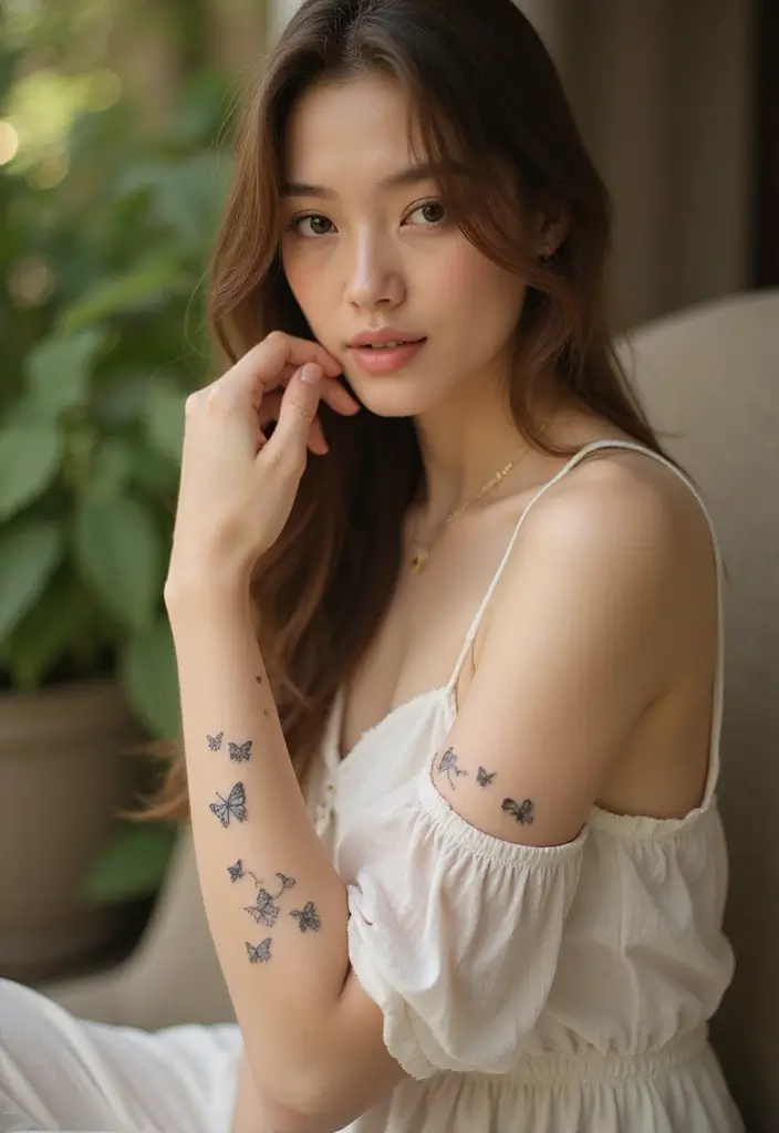 39+ Spine Tattoos For Women Fine Line: Delicate & Minimalist Ideas - 3. Minimalist Animals