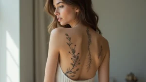 39+ Spine Tattoos For Women Fine Line: Delicate & Minimalist Ideas