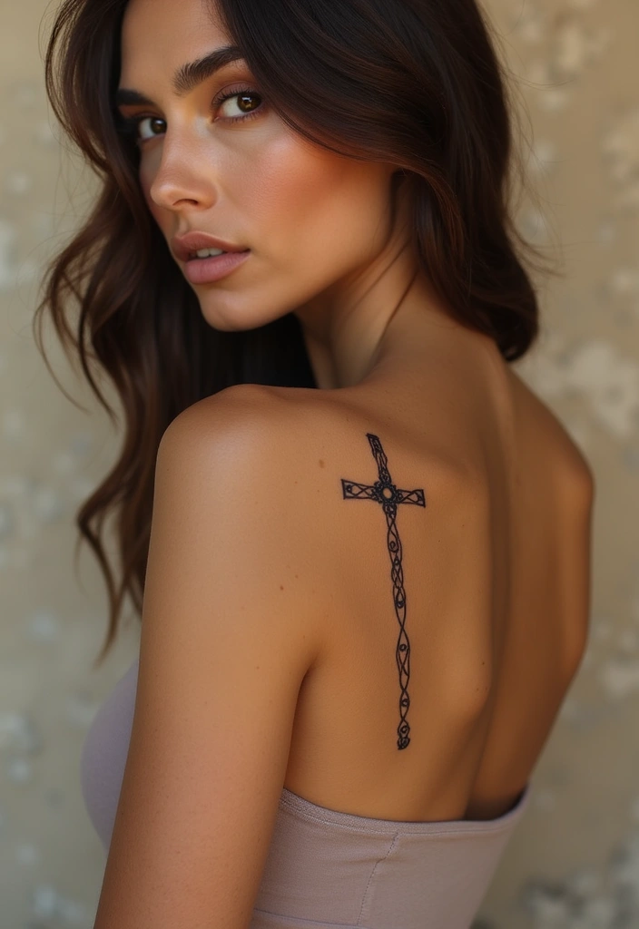 40+ Cross Tattoos For Women: Spiritual & Stylish Inspiration - 5. Cross with Infinity Symbol