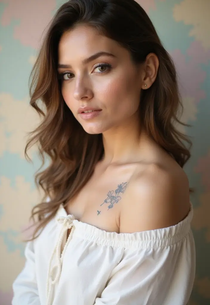 42+ Small Cross Tattoos For Women: Minimalist Faith Symbols - 33. Cross with Clouds