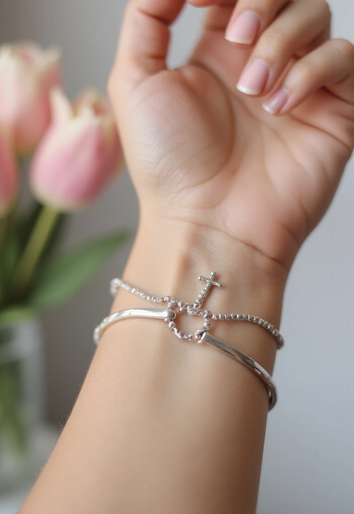 42+ Small Cross Tattoos For Women: Minimalist Faith Symbols - 9. Cross with a Halo