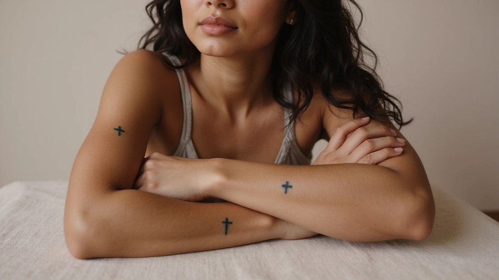 42+ Small Cross Tattoos For Women: Minimalist Faith Symbols