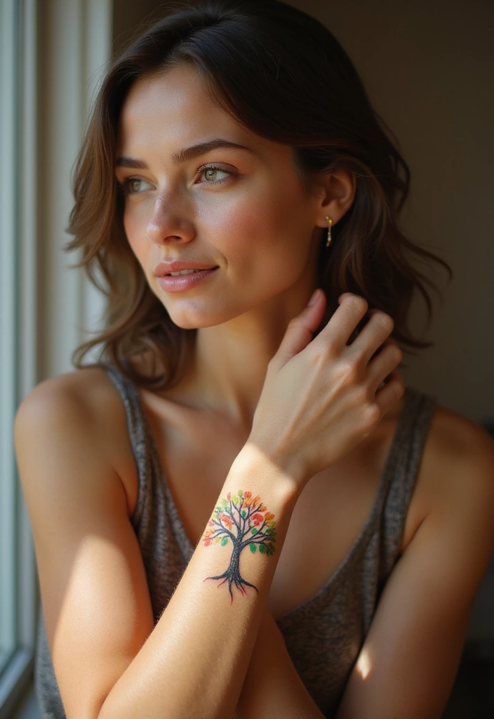 43+ Small Christian Tattoos For Women: Meaningful Spiritual Ink - 16. Small Tree of Life
