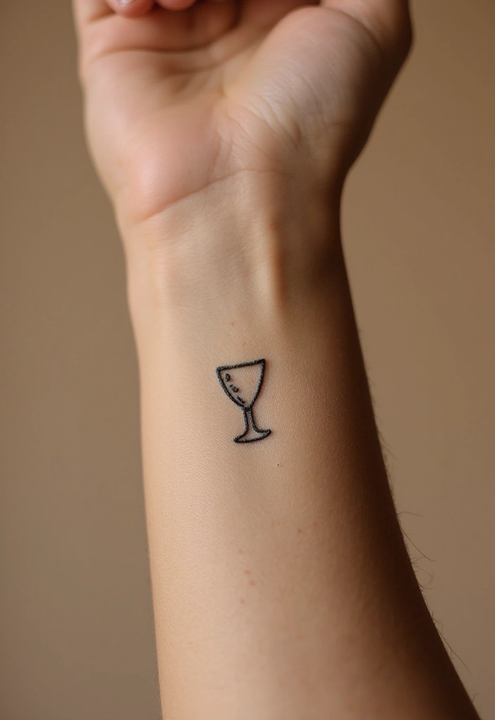 44+ Christian Tattoos For Women Unique: Creative Faith-Based Designs - 15. Simple Chalice