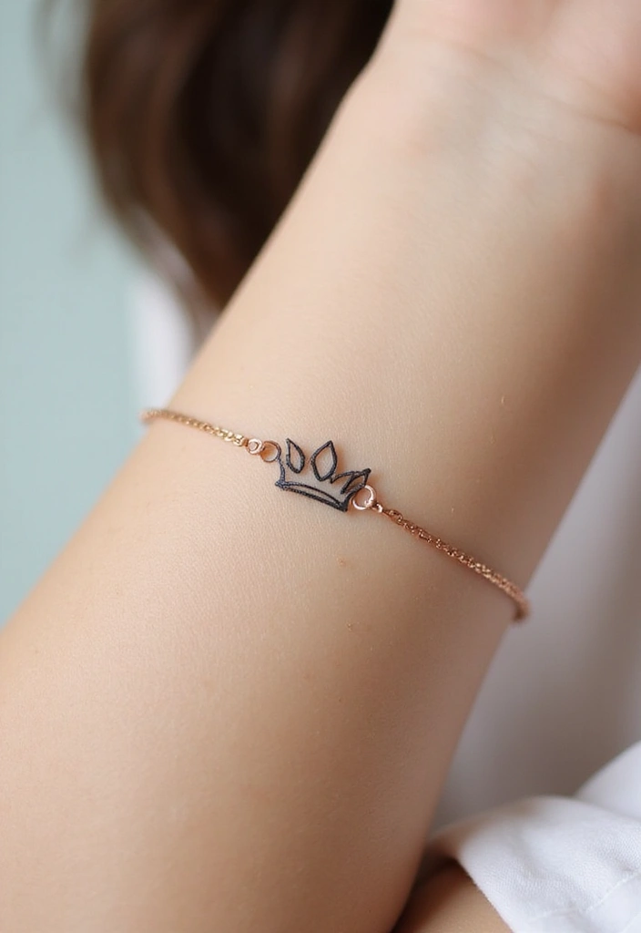 44+ Christian Tattoos For Women Unique: Creative Faith-Based Designs - 22. Minimalist Crown