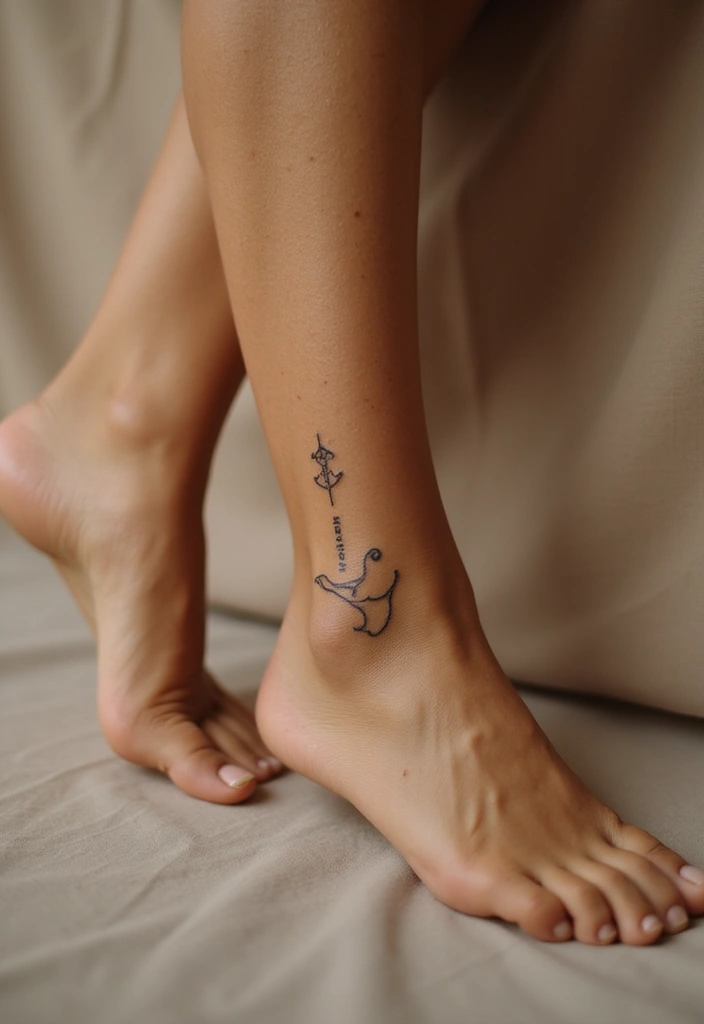 44+ Christian Tattoos For Women Unique: Creative Faith-Based Designs - 31. Minimalist Fish Symbol
