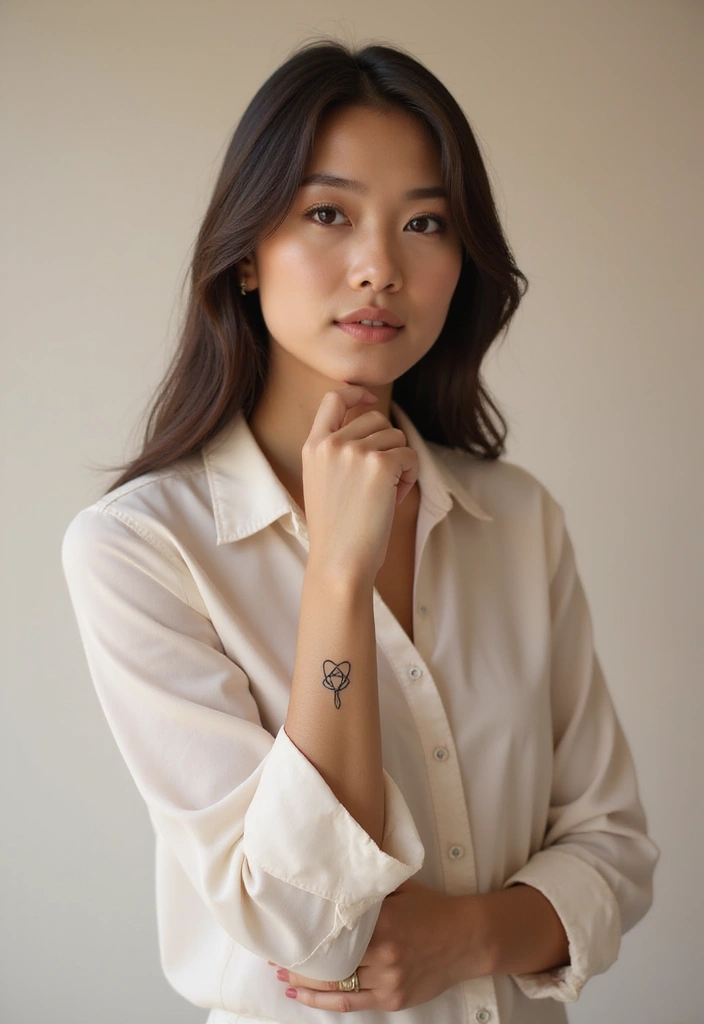 44+ Christian Tattoos For Women Unique: Creative Faith-Based Designs - 34. Minimalist Knot