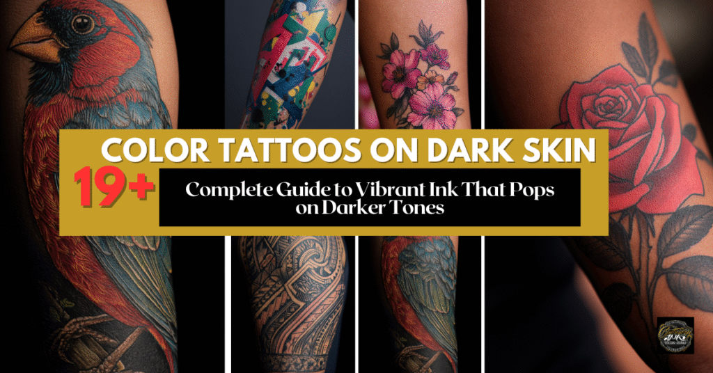 color tattoos on dark skin