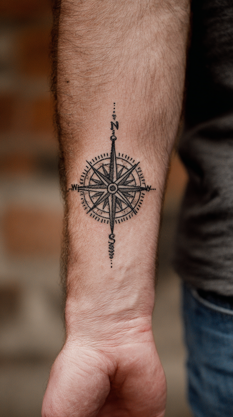 Compass tattoos