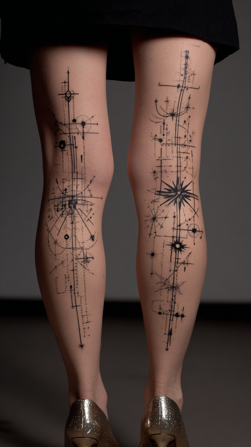 Connecting lines on legs