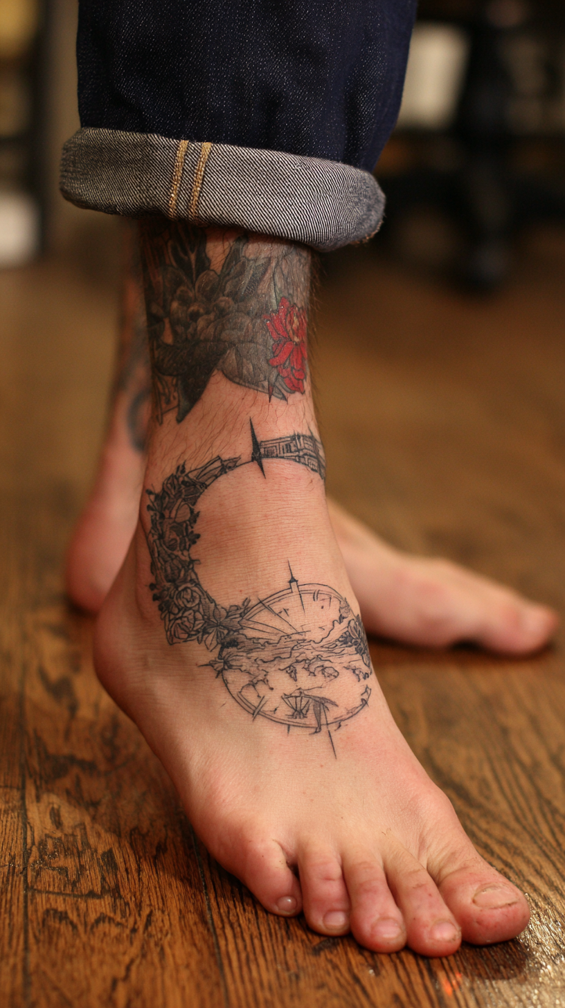 Disconnected circle on feet