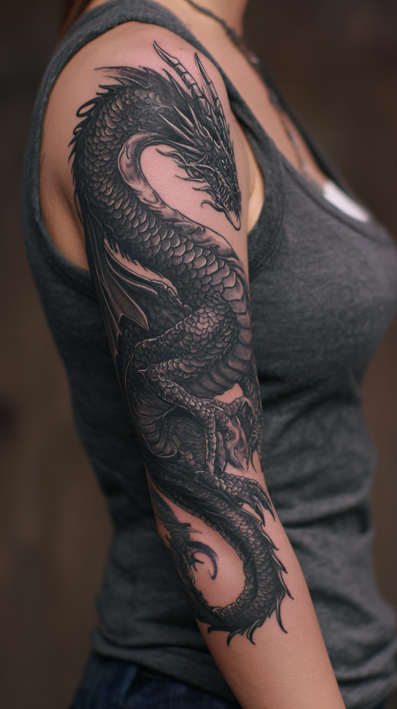 Dragon Sleeve Tattoo