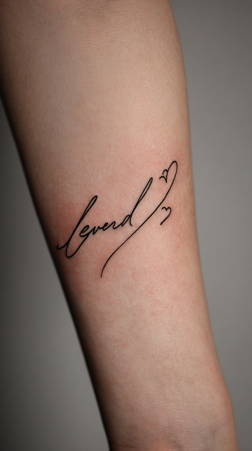 Endless Love Name Tattoo