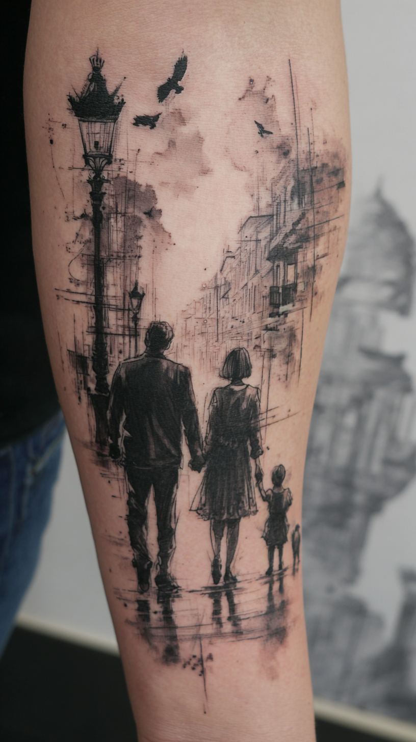 Family Arm Tattoo